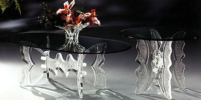 Glass furniture hardware